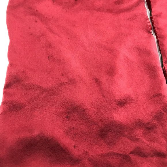 Burgundy Burnout Velvet Scarf with Silk Backing 10x59" Oblong Wrap Shawl - Picture 8 of 9